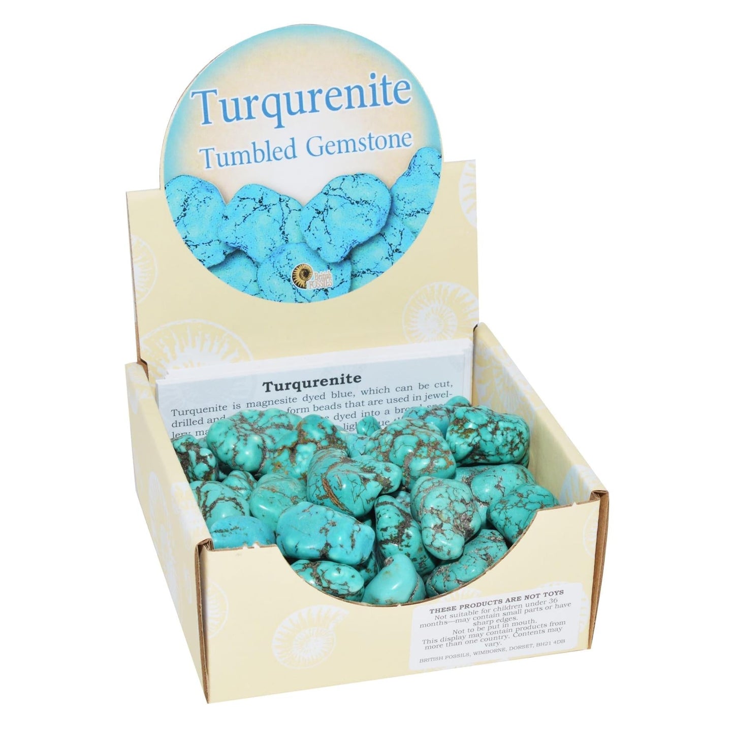 Turqurenite Tumbled Gemstone with Info Card 2-3cm (single)