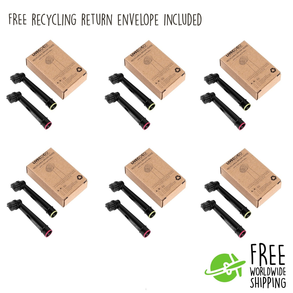 LiveCoco Recyclable Brush Heads Oral-B Compatible
