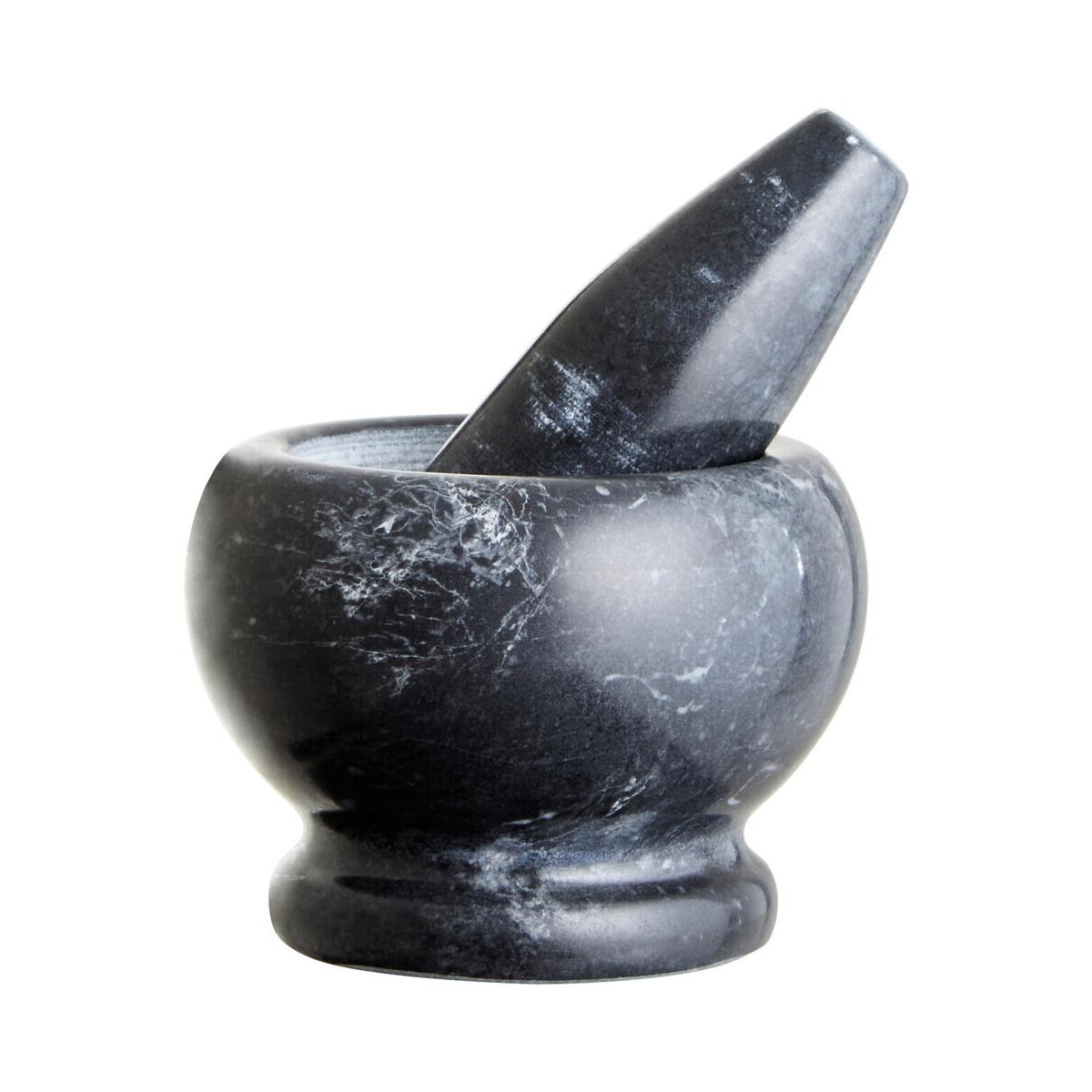 Marmore Black Marble Mortar and Pestle Set