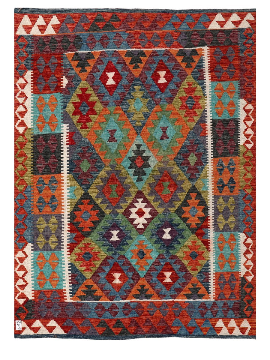 Maimana Afghanistan Kilim Rug - 209 x153 cm