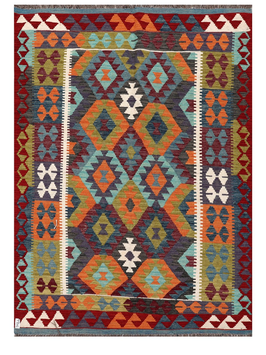 Maimana Afghanistan Kilim Rug - 209 x152 cm