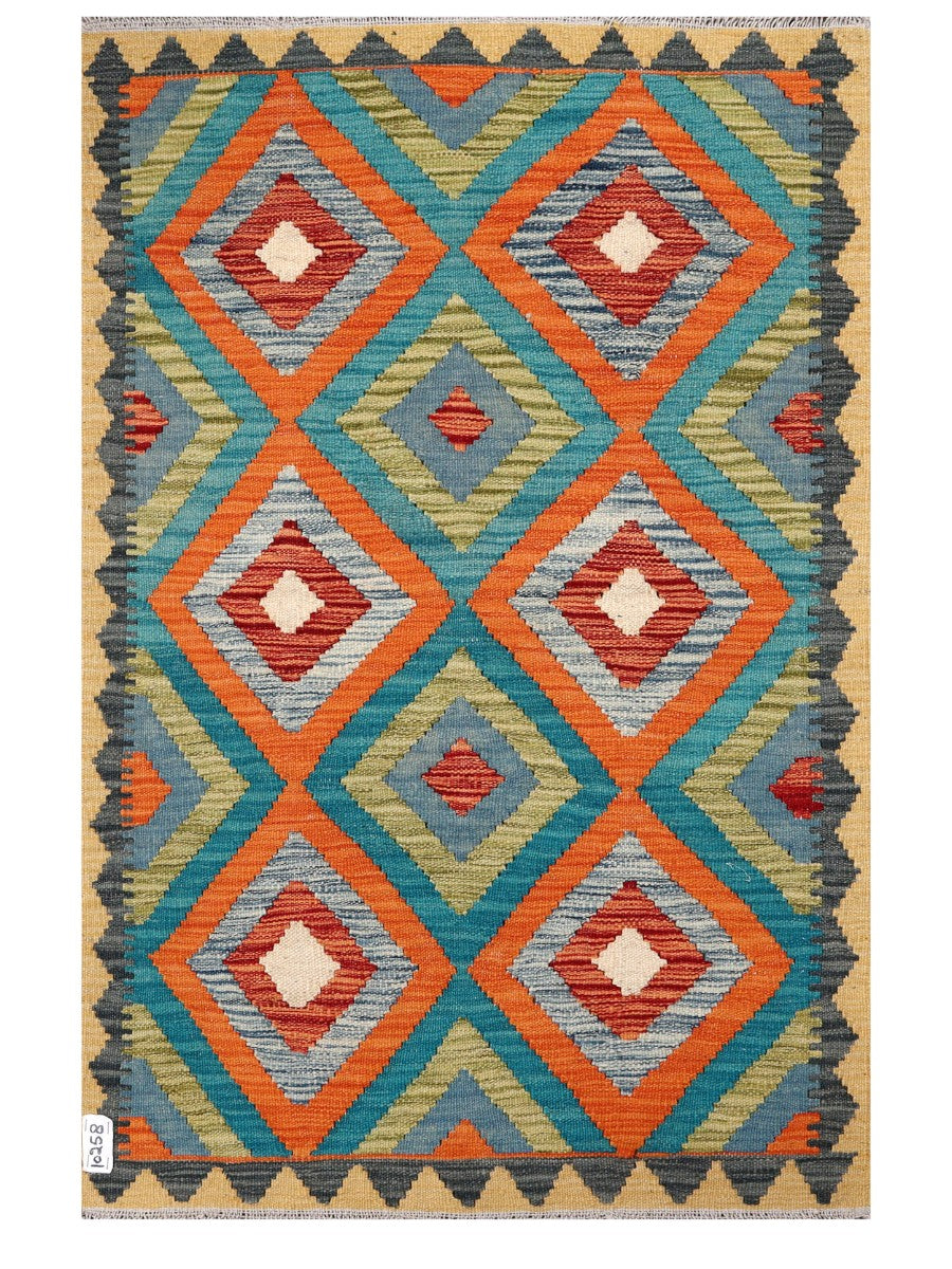 Maimana Afghanistan Kilim Rug - 128 x 84 cm