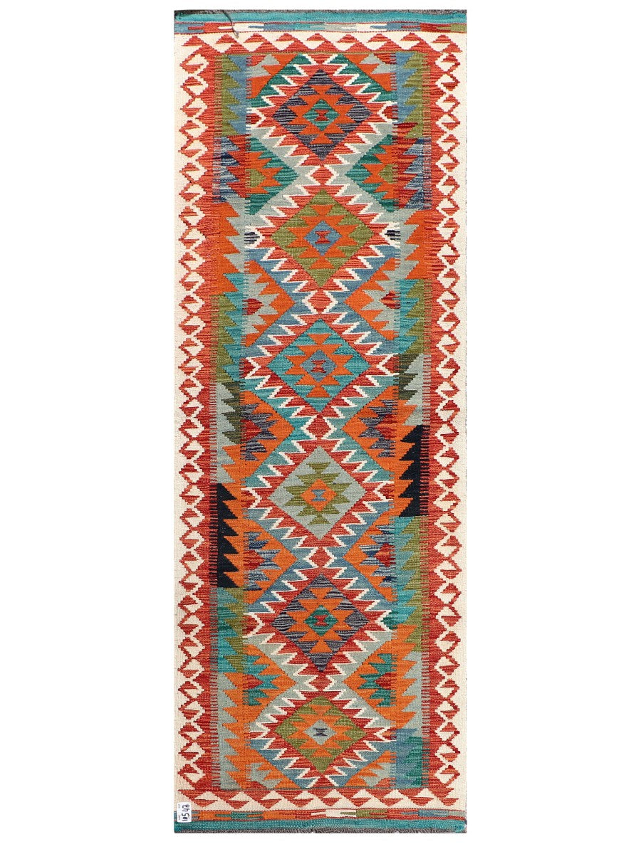 Maimana Afghanistan Kilim Rug - 250 x 70 cm