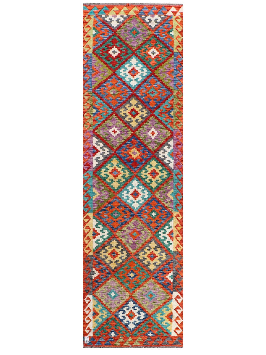 Maimana Afghanistan Kilim Runner - 285 x 84 cm