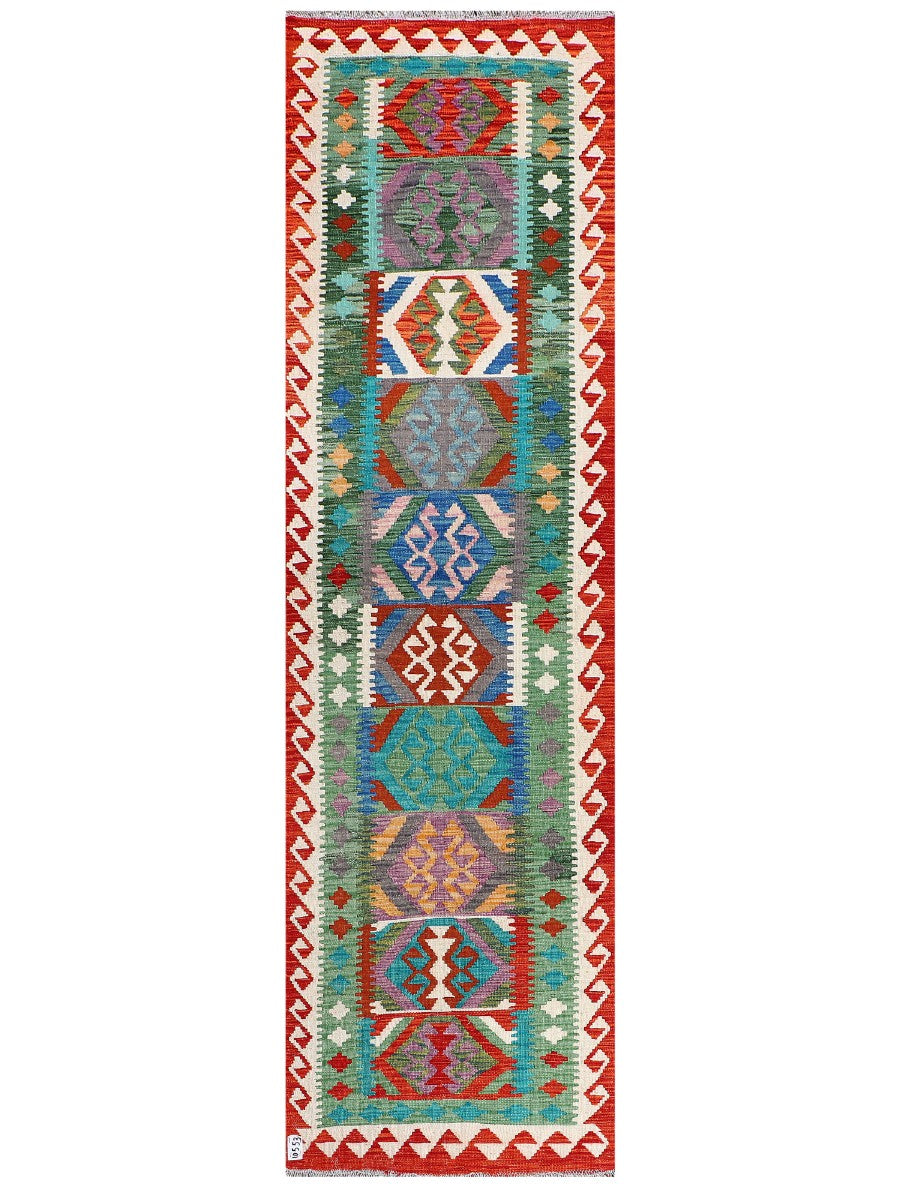 Maimana Afghanistan Kilim Runner - 279 x 80 cm