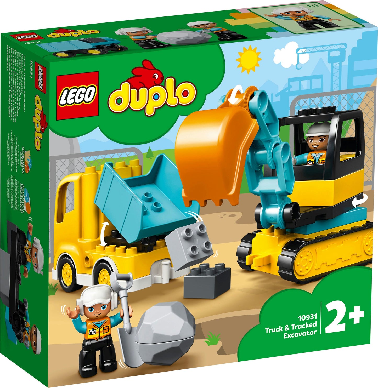 Lego Duplo 10931 Truck and Tracked Excavator for Toddlers Ages 2 & Up