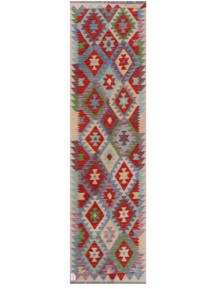Maimana Afghanistan Kilim Runner - 292 x 79 cm