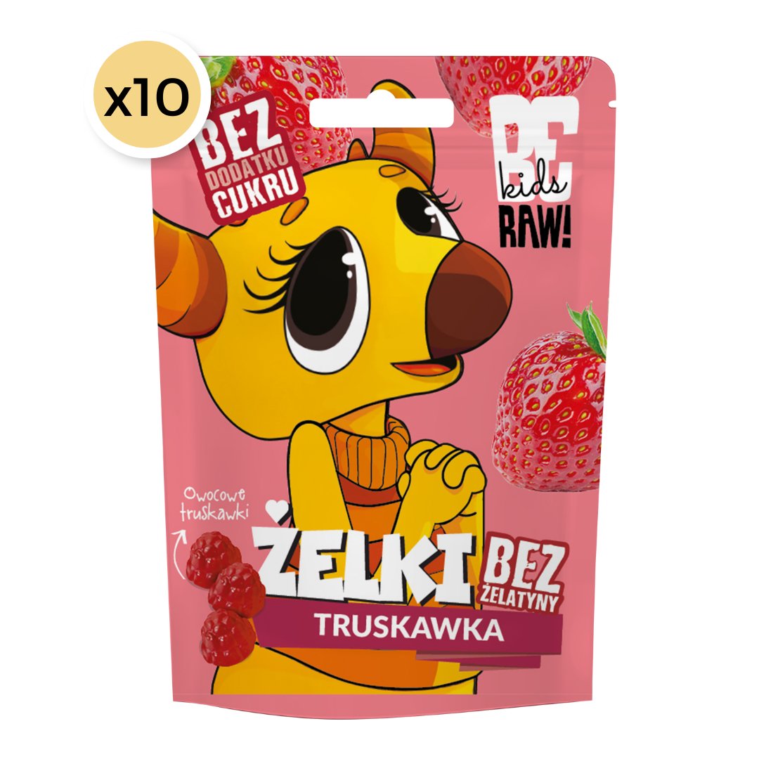 10x Kids Jelly beans - Strawberry 35g