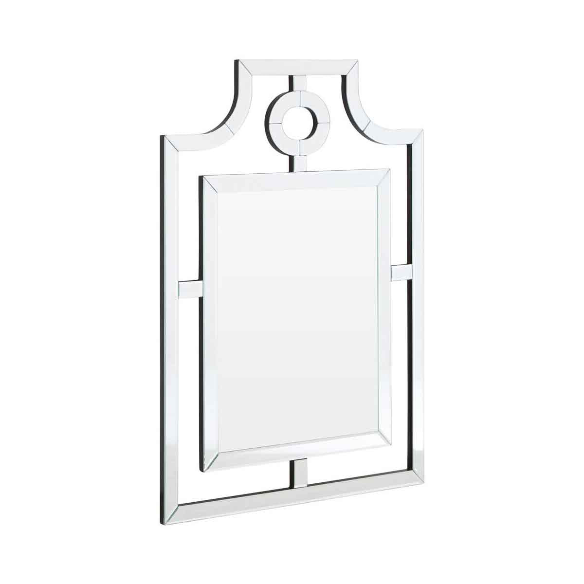 Nicolette Cut Out Design Silver Wall Mirror