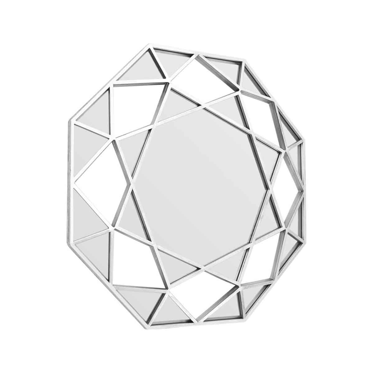 Marcia Silver Octagonal Wall Mirror