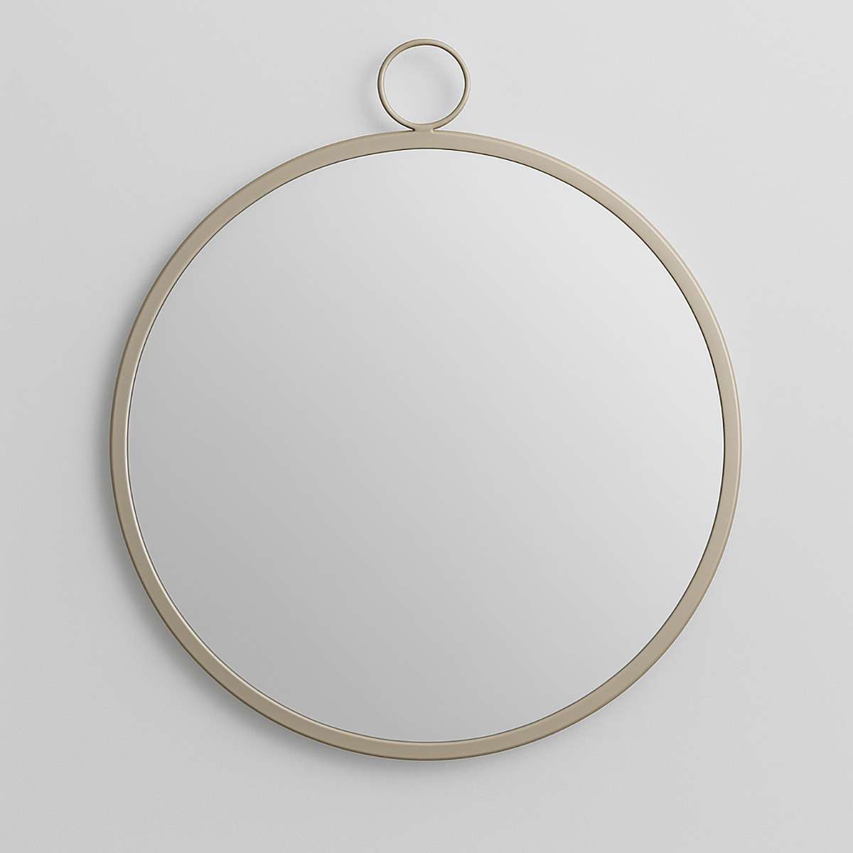 Karval Round Wall Mirror With Gold Finis