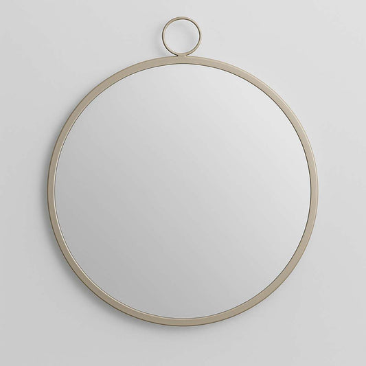 Karval Round Wall Mirror With Gold Finis