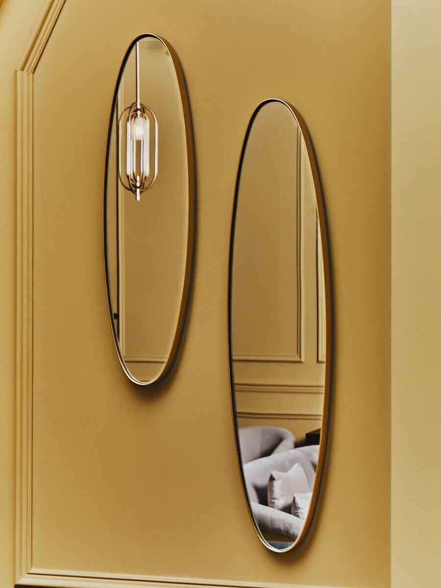 Torino Large Oval Wall Mirror