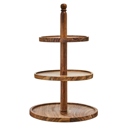 Kora Sheesham Wood Three Tier Cake Stand