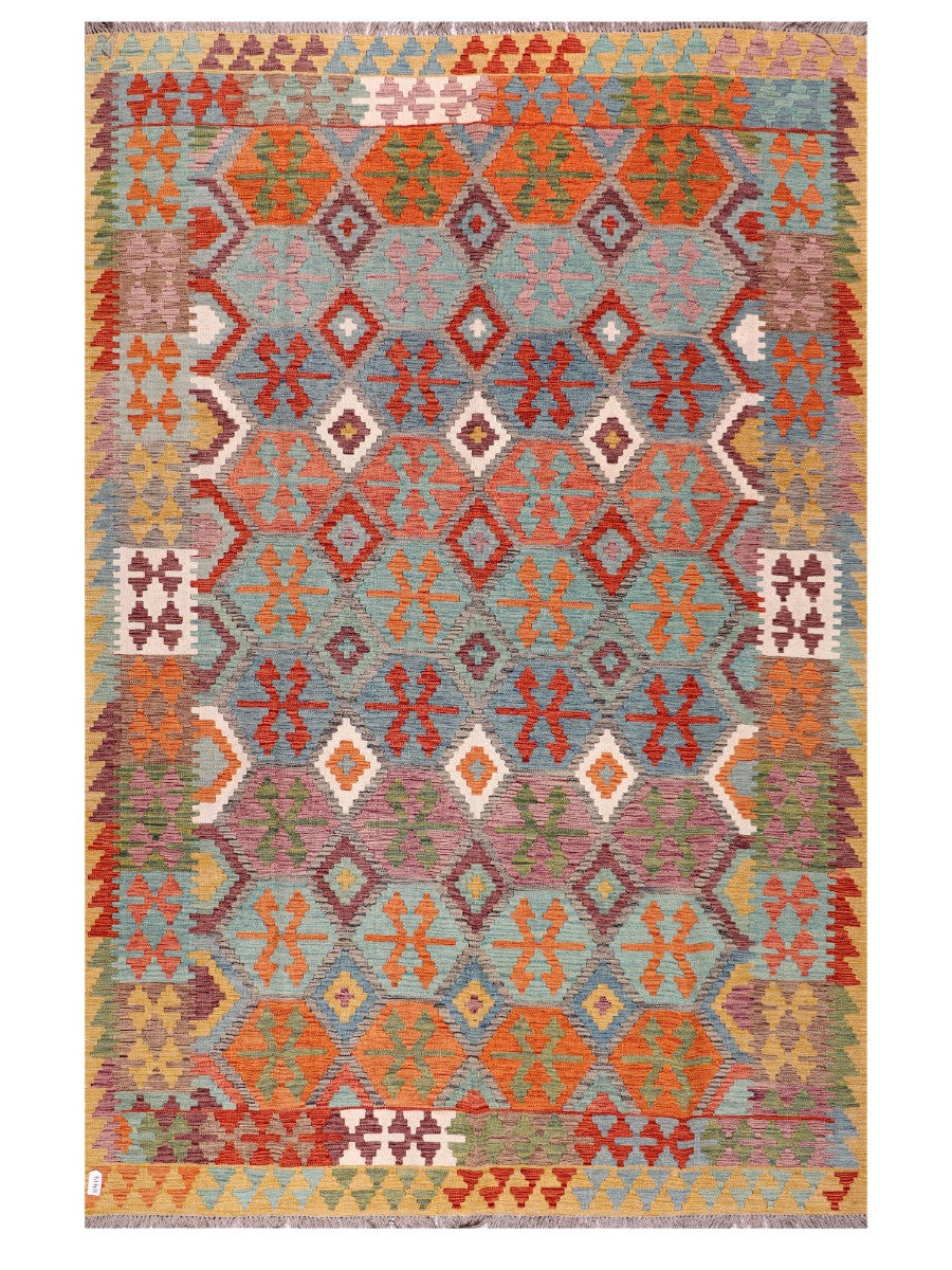 Maimana Afghanistan Kilim Rug - 298 x200 cm