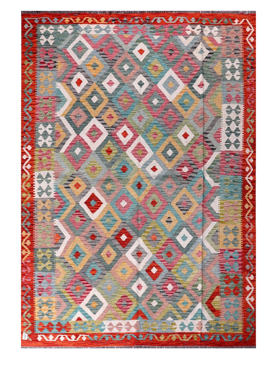 Maimana Afghanistan Kilim Rug - 289 x199 cm