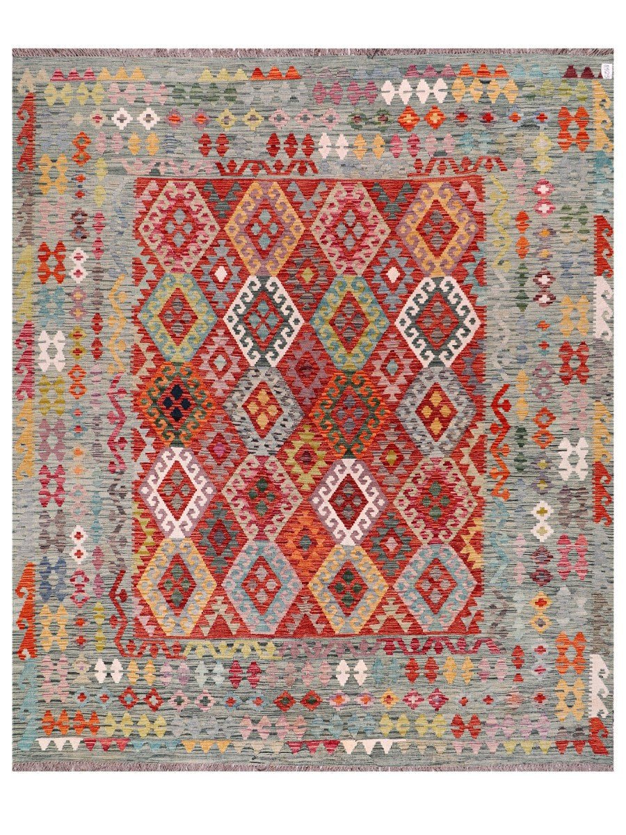 Maimana Afghanistan Kilim Rug - 295 x254 cm