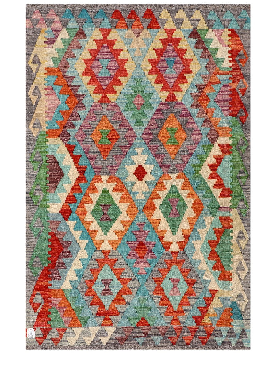 Maimana Afghanistan Kilim Rug - 163 x106 cm