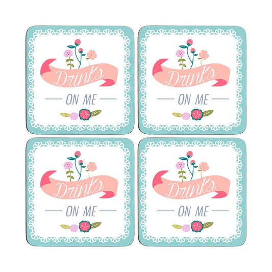 Set Of Four Amelie Cork Coasters
