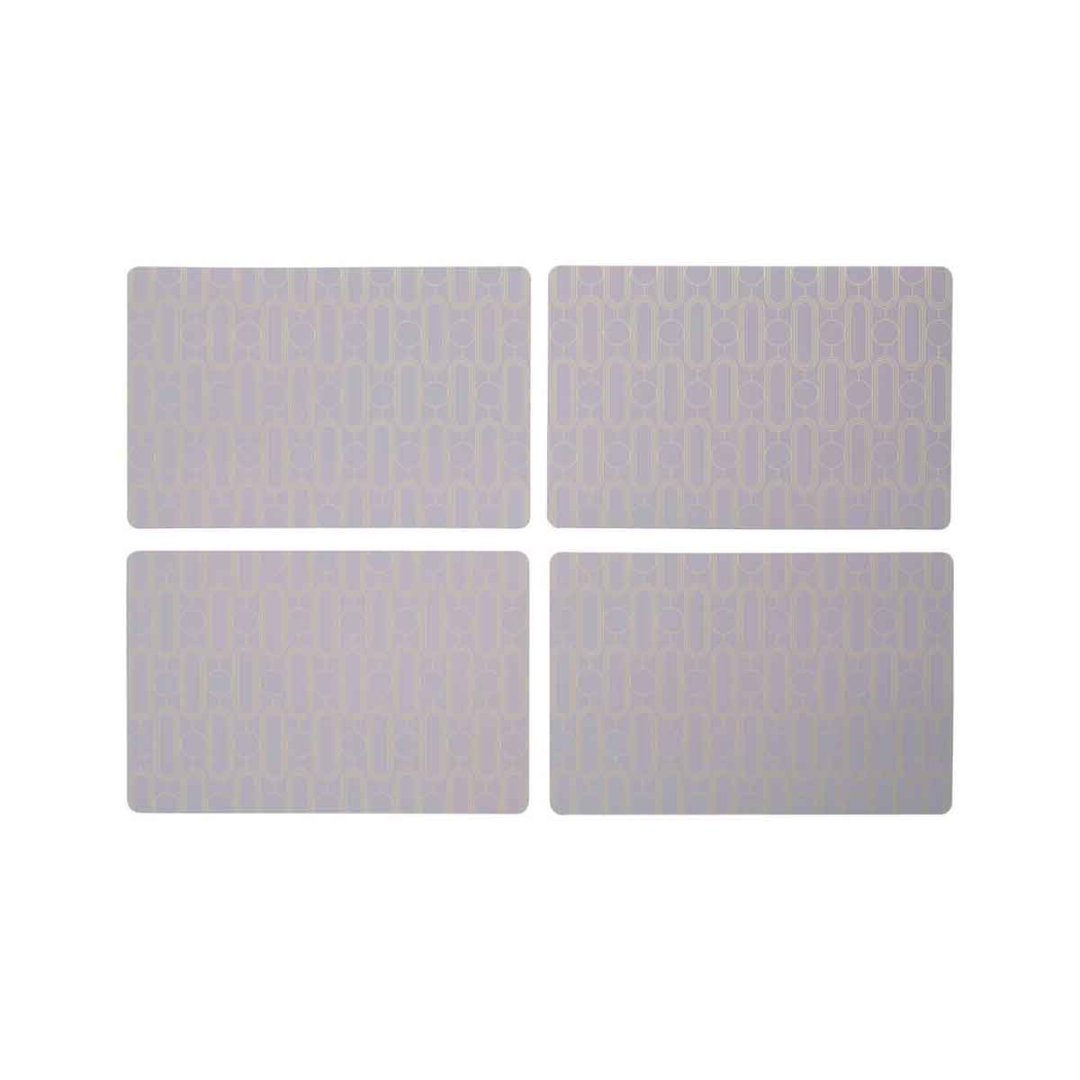 Frosted Deco Set of 4  Lilac Placemats