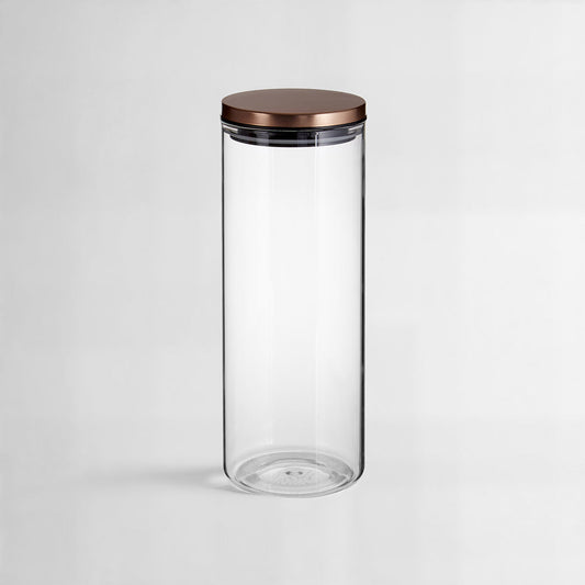 Freska Rose Gold Lid Storage Jar - 1600ml