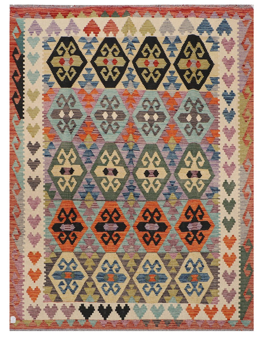 Maimana Afghanistan Kilim Rug - 230 x176 cm
