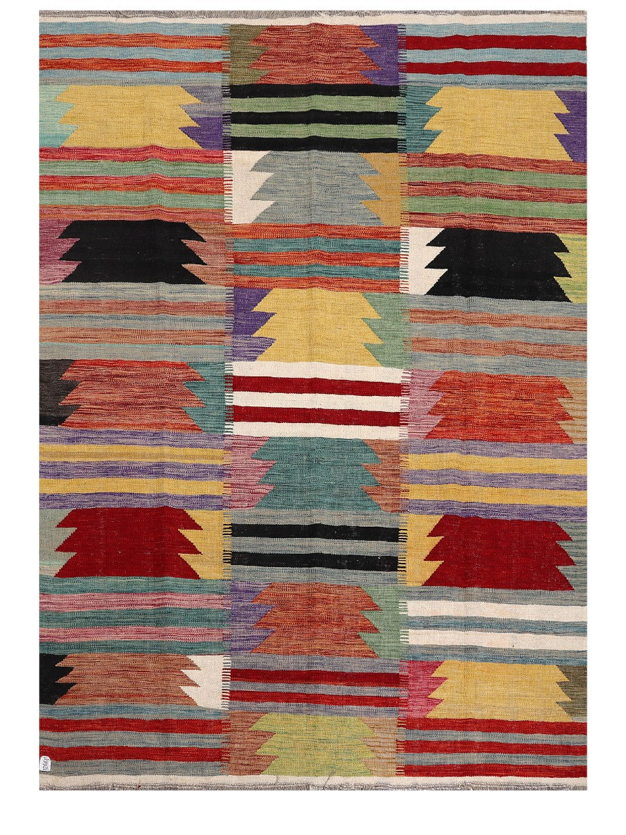 Maimana Afghanistan Kilim Rug - 246 x173 cm