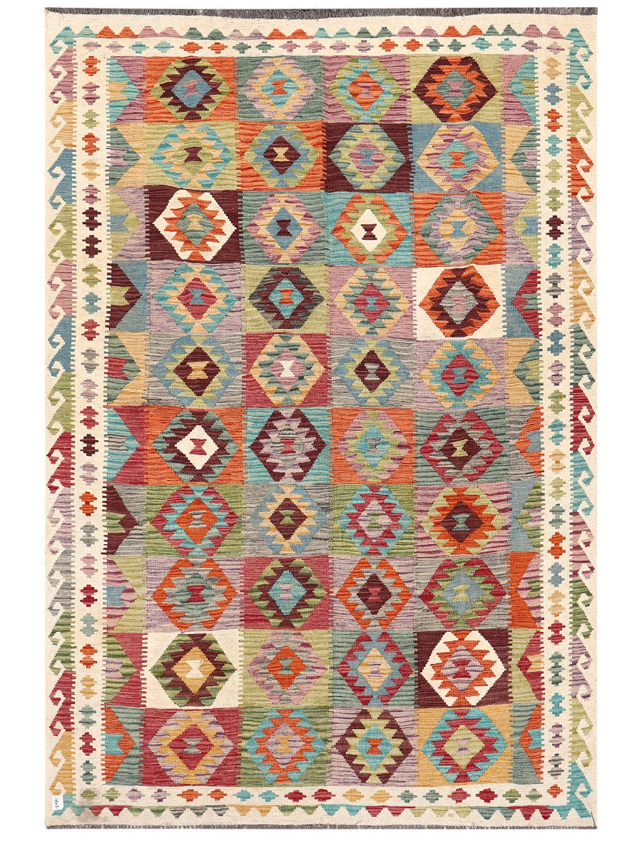Maimana Afghanistan Kilim Rug - 294 x198 cm