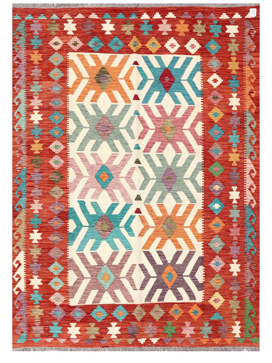Maimana Afghanistan Kilim Rug - 247 x176 cm