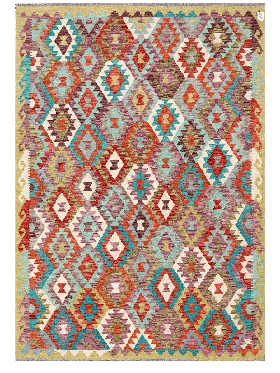 Maimana Afghanistan Kilim Rug - 241 x168 cm