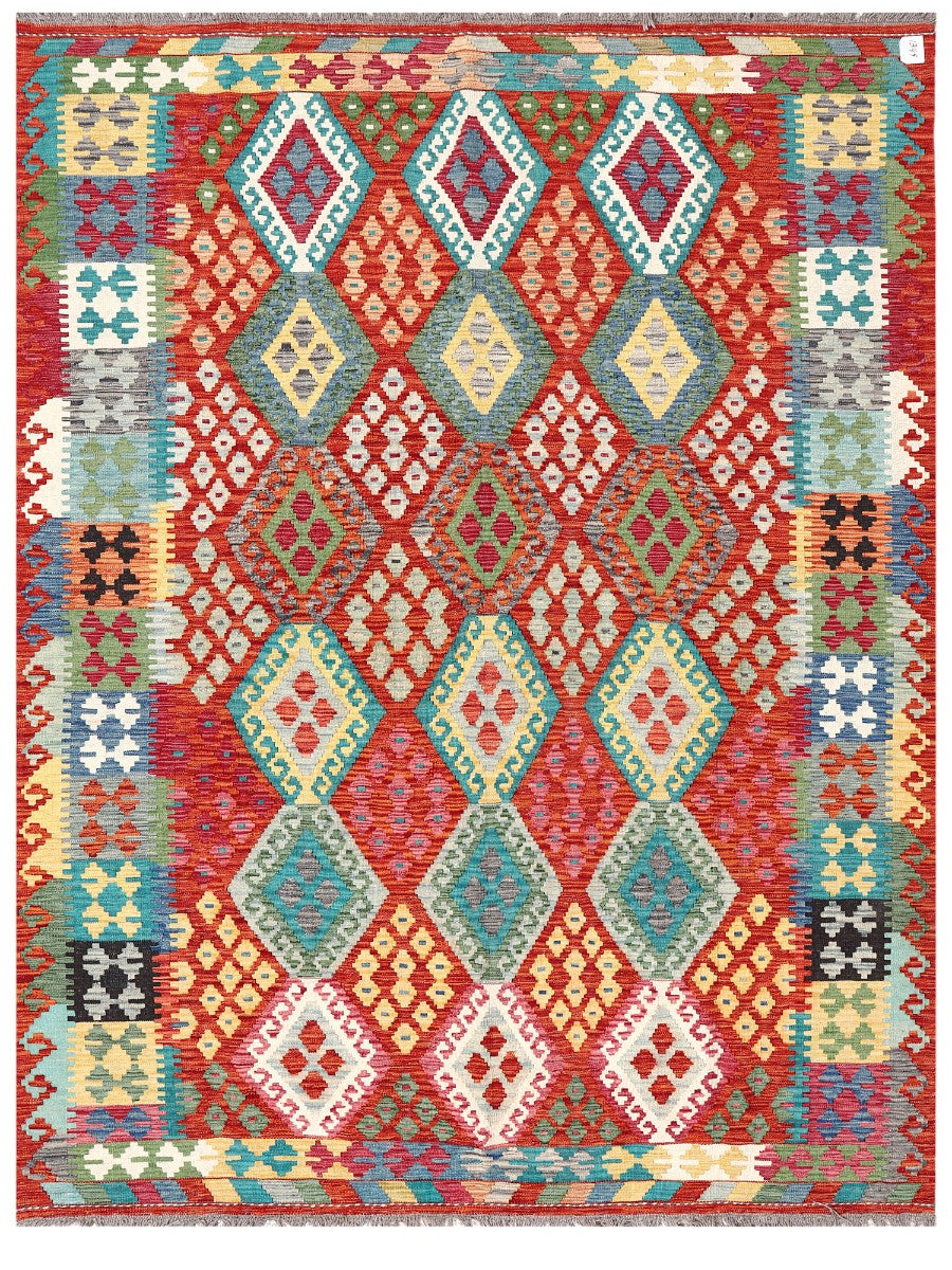 Maimana Afghanistan Kilim Rug - 257 x195 cm