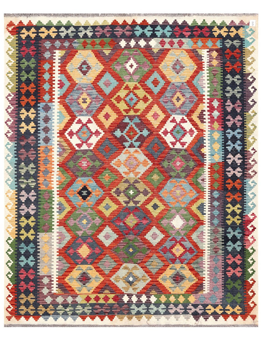 Maimana Afghanistan Kilim Rug - 248 x201 cm