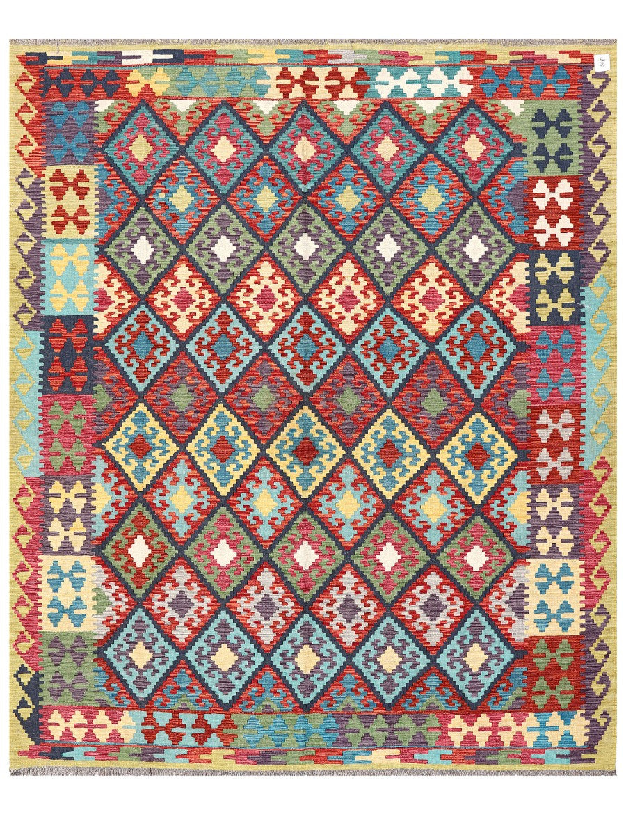 Maimana Afghanistan Kilim Rug - 246 x203 cm