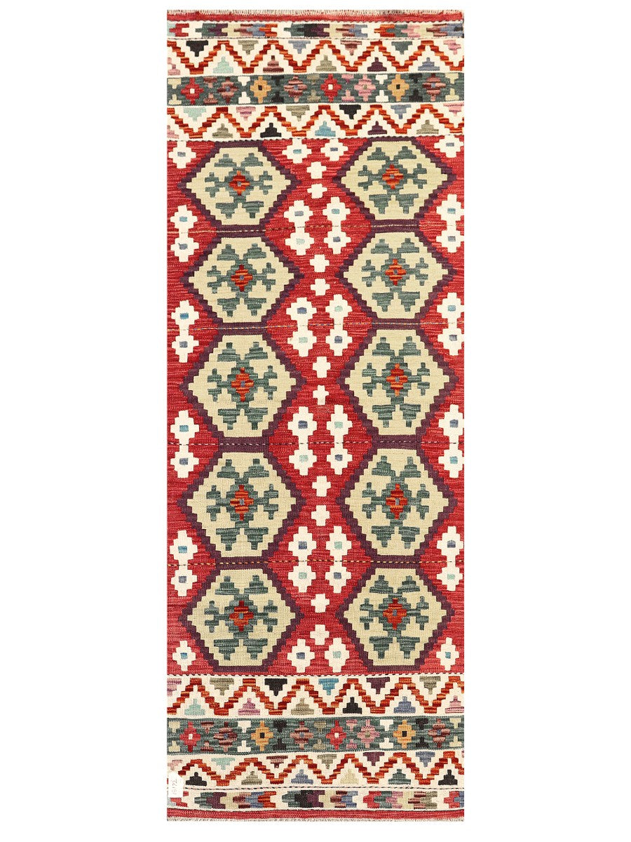 Maimana Afghanistan Kilim Rug - 205 x77 cm