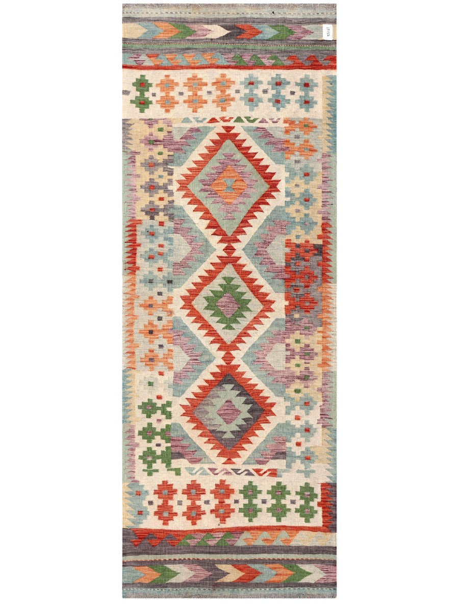 Maimana Afghanistan Kilim Rug - 232 x84 cm