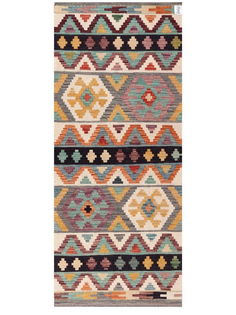 Maimana Afghanistan Kilim Rug - 190 x80 cm