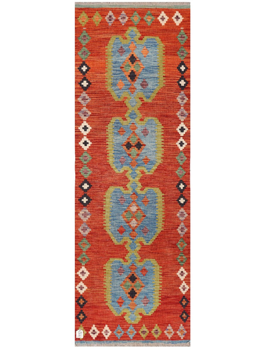 Maimana Afghanistan Kilim Rug - 244 x 82 cm