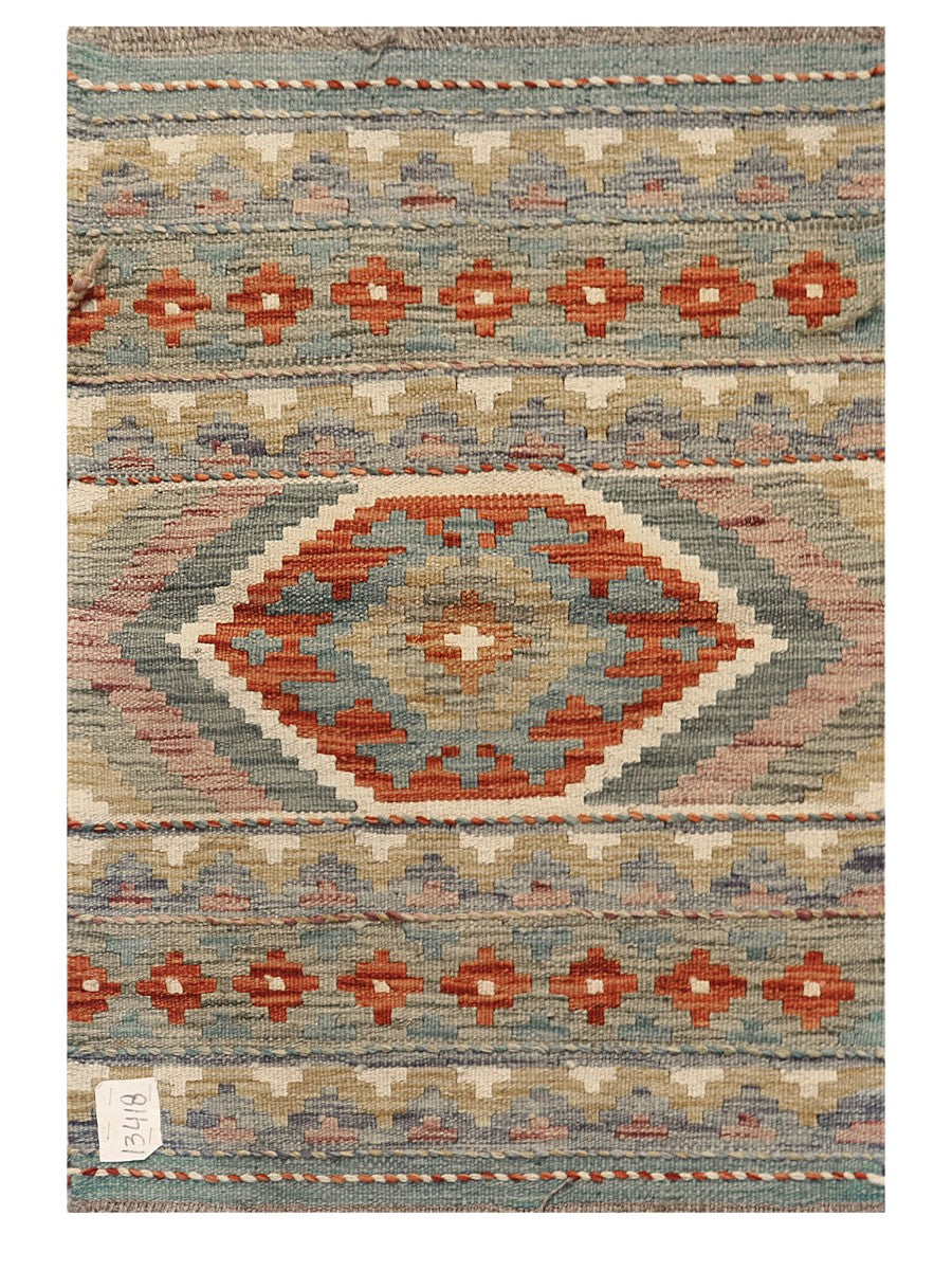 Maimana Afghanistan Kilim Rug - 84 x 58 cm