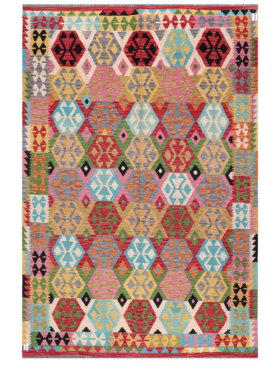 Maimana Afghanistan Kilim Rug - 300 x203 cm