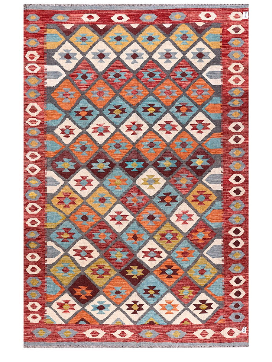 Maimana Afghanistan Kilim Rug - 295 x196 cm