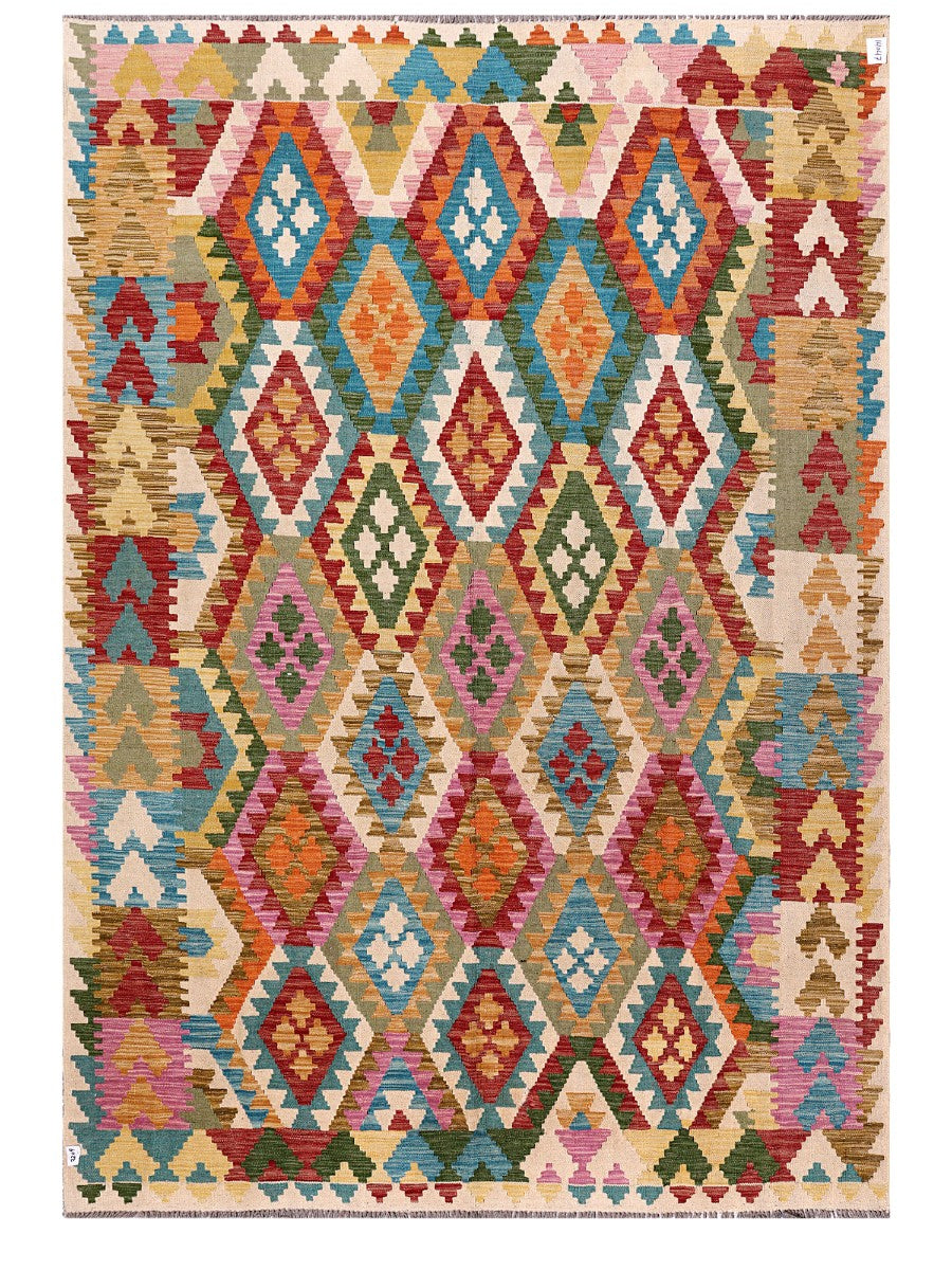 Maimana Afghanistan Kilim Rug - 290 x203 cm