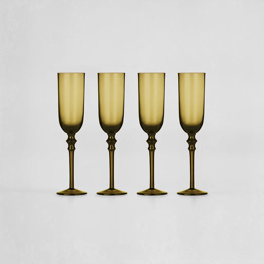Set Of Four Tessa Champagne Glasses