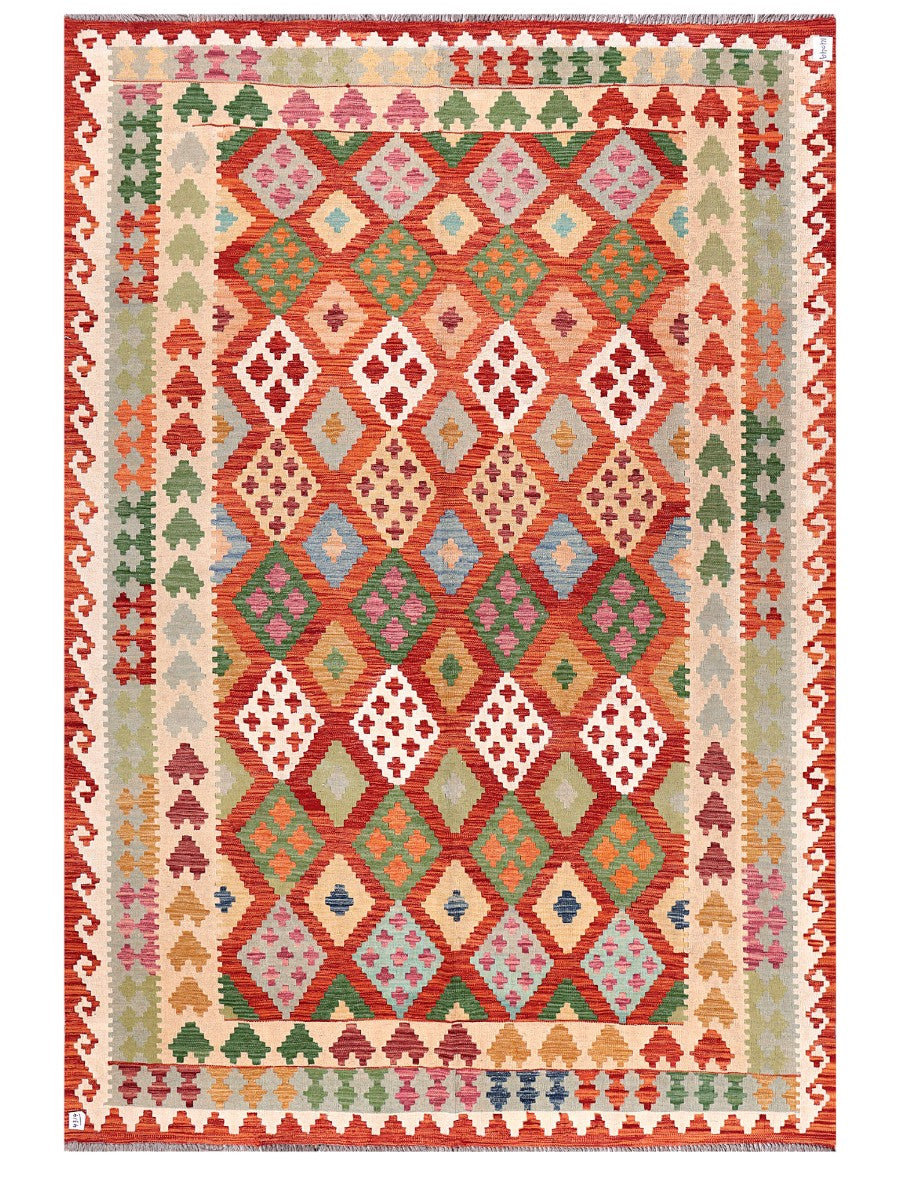 Maimana Afghanistan Kilim Rug - 298 x207 cm