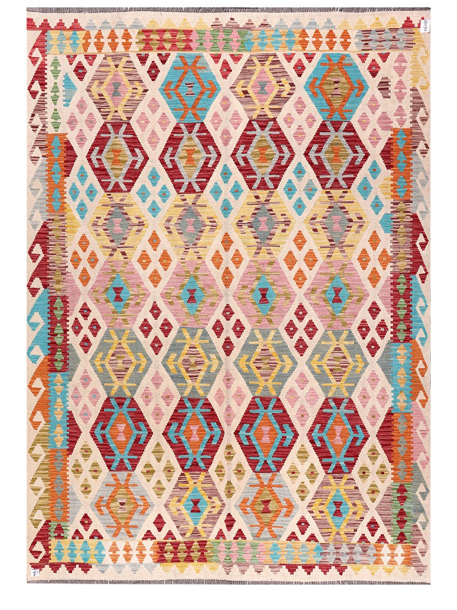 Maimana Afghanistan Kilim Rug - 289 x206 cm