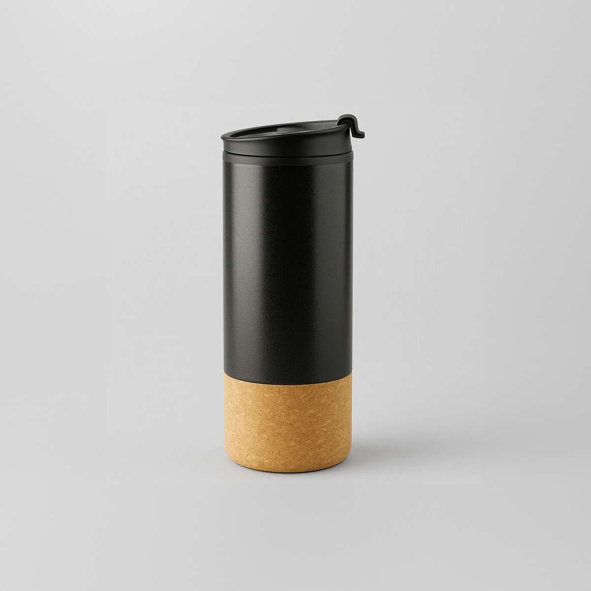 Mimo Black Double Wall Travel Mug
