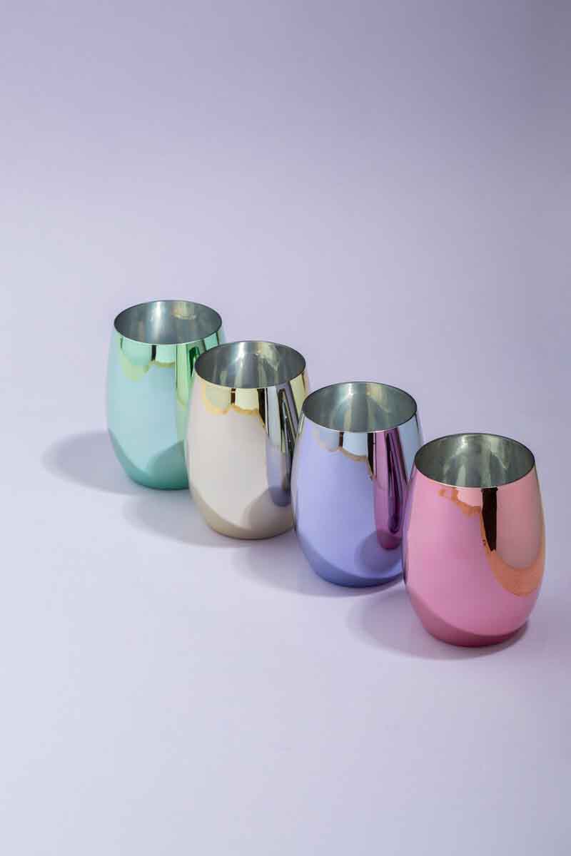 Mimo Set Of 4 Assorted Colours Tumblers