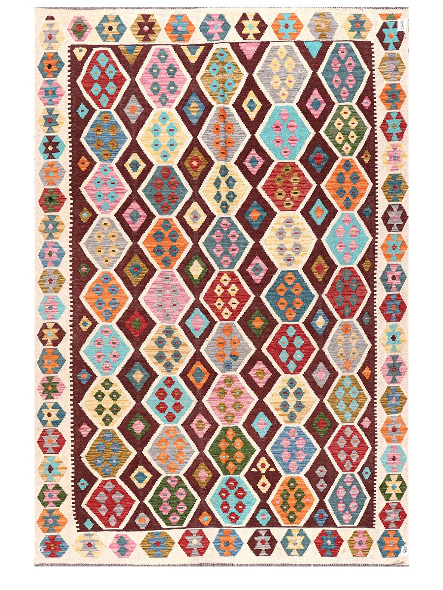 Maimana Afghanistan Kilim Rug - 300 x204 cm