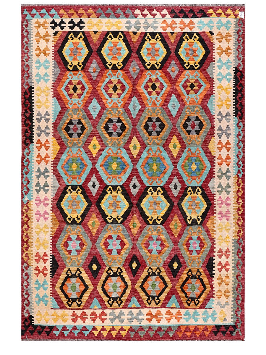 Maimana Afghanistan Kilim Rug - 305 x206 cm