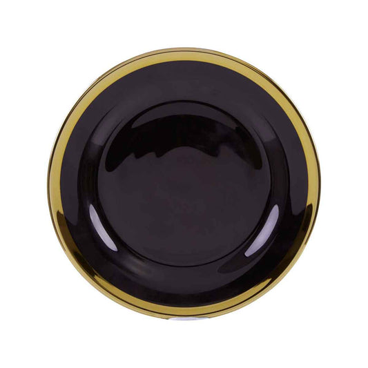 Ida 21cm Black Glass Side Plate