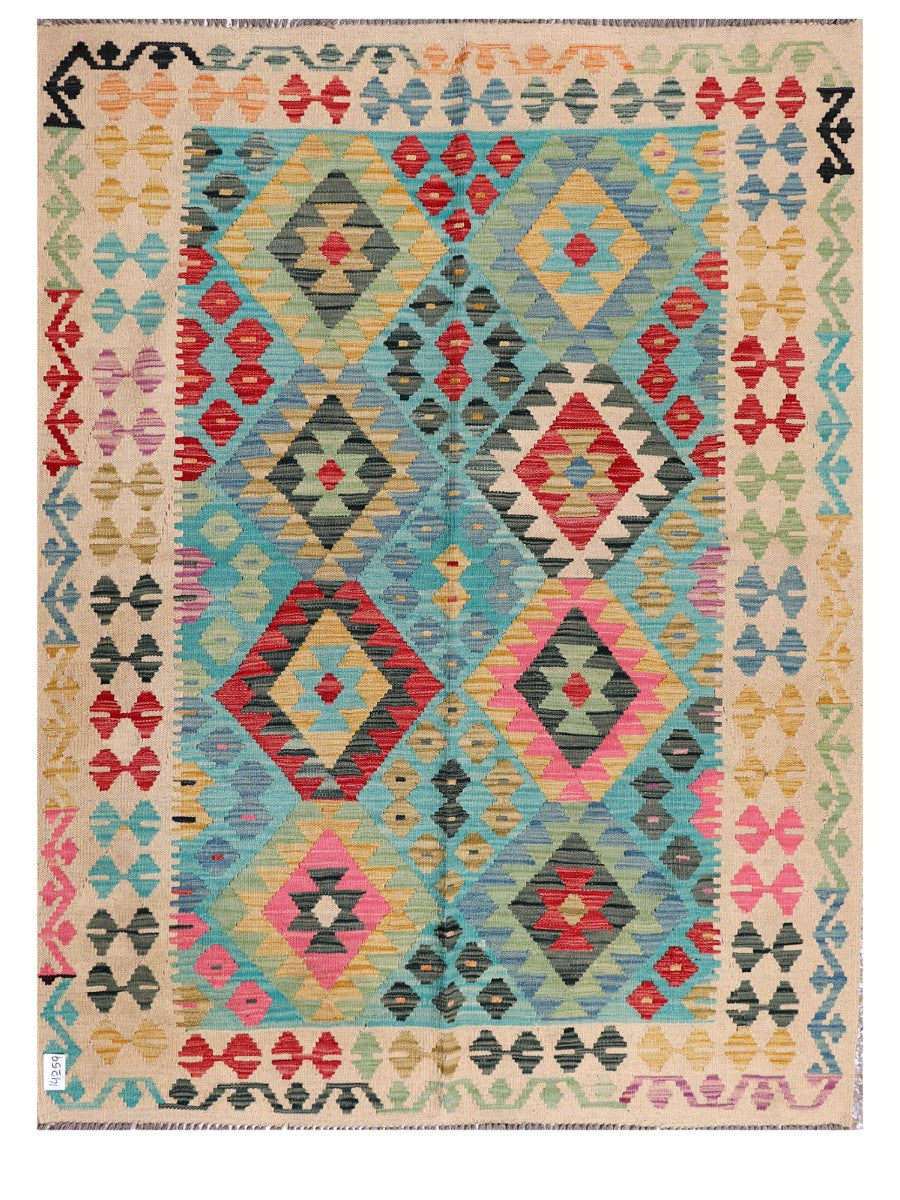 Maimana Afghanistan Kilim Rug - 205 x156 cm